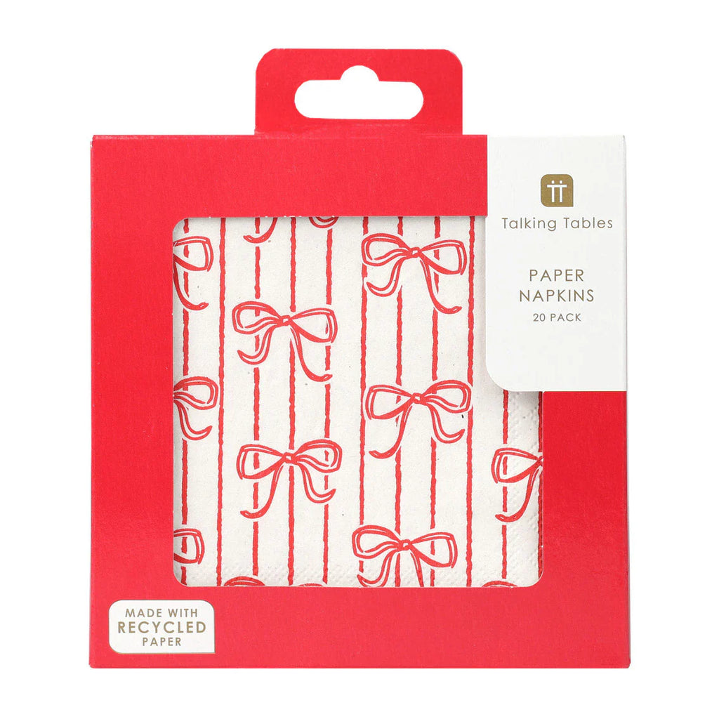 Talking Tables Bow Boxed Cocktail Napkins