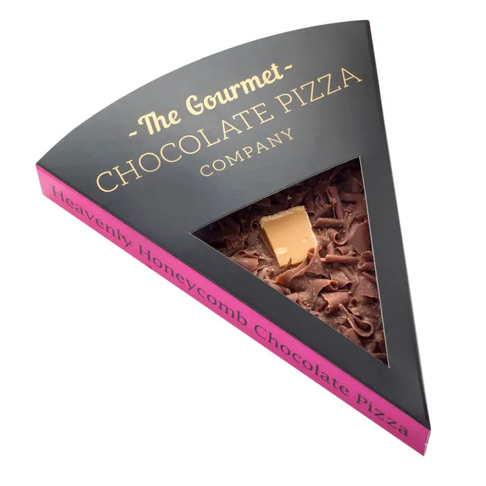 The Gourmet Chocolate Pizza Company - Heavenly Honeycomb Chocolate Pizza Slice