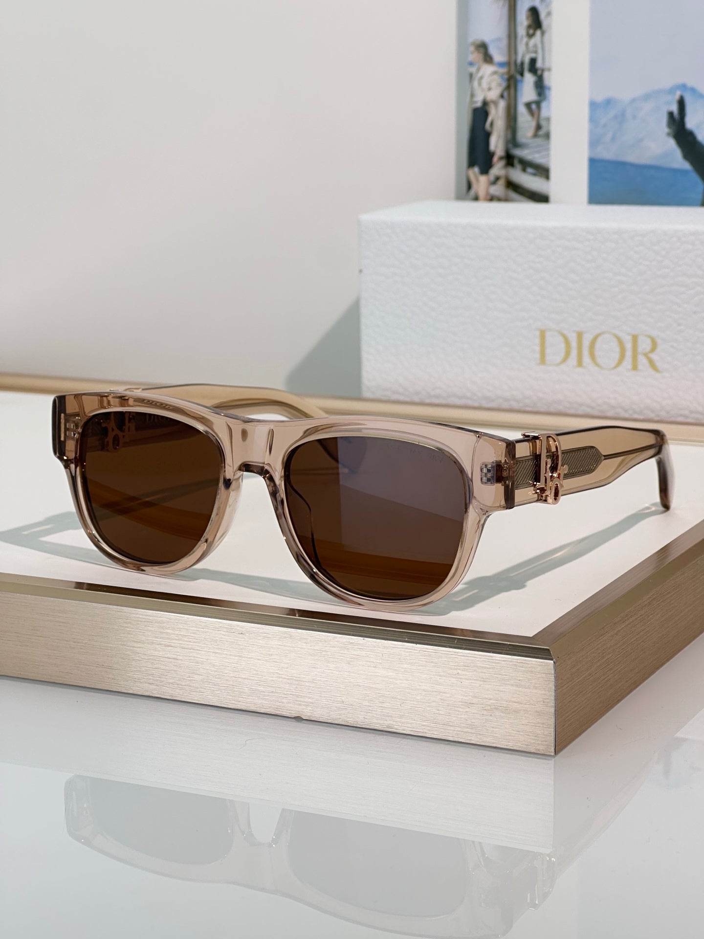 Premium Black Square Sunglasses